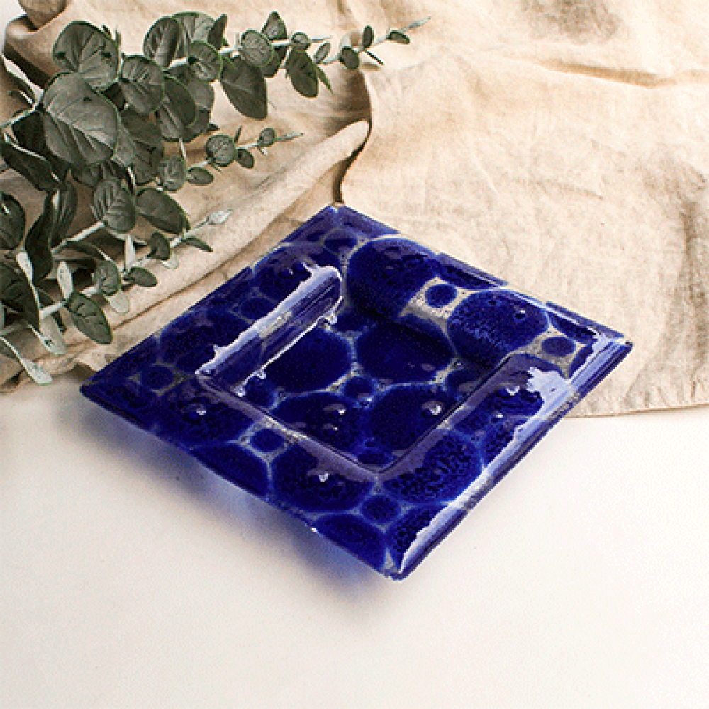 set x 4 braed and butter plates rumi azul