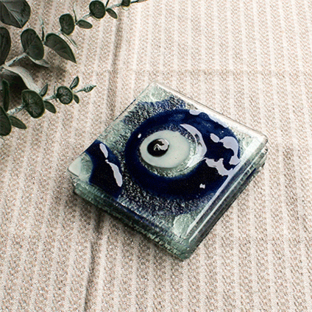ojo turco azul for 4 coasters