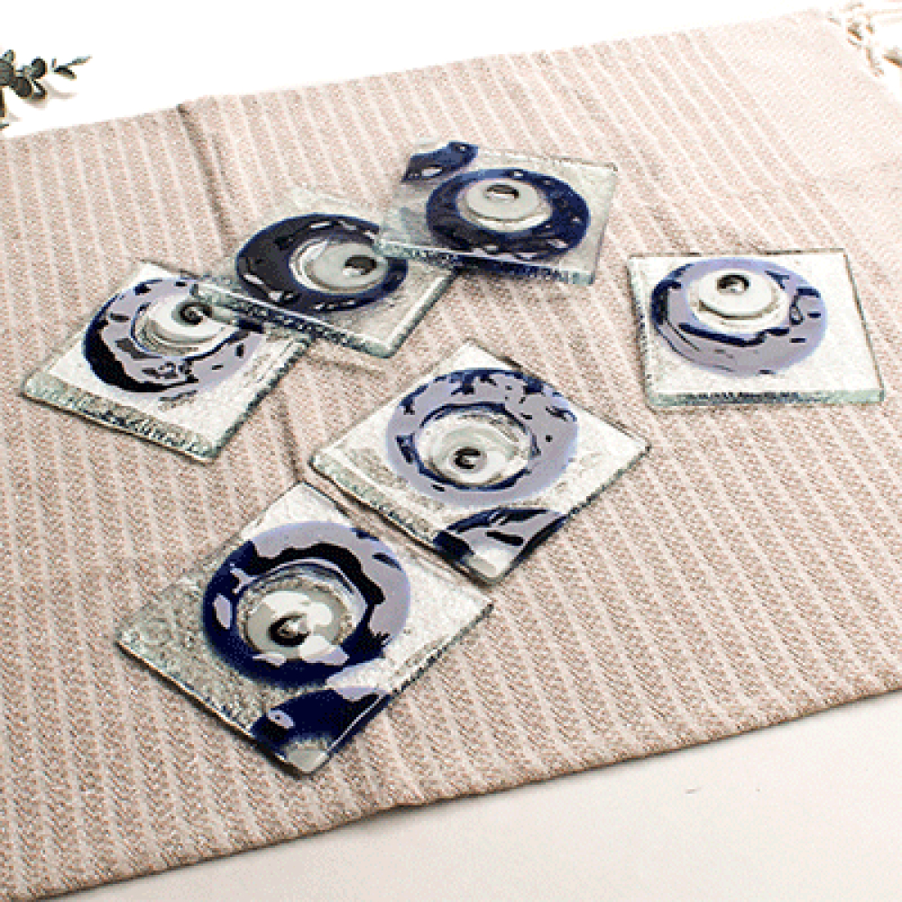 ojos turcos azules for 6 coasters