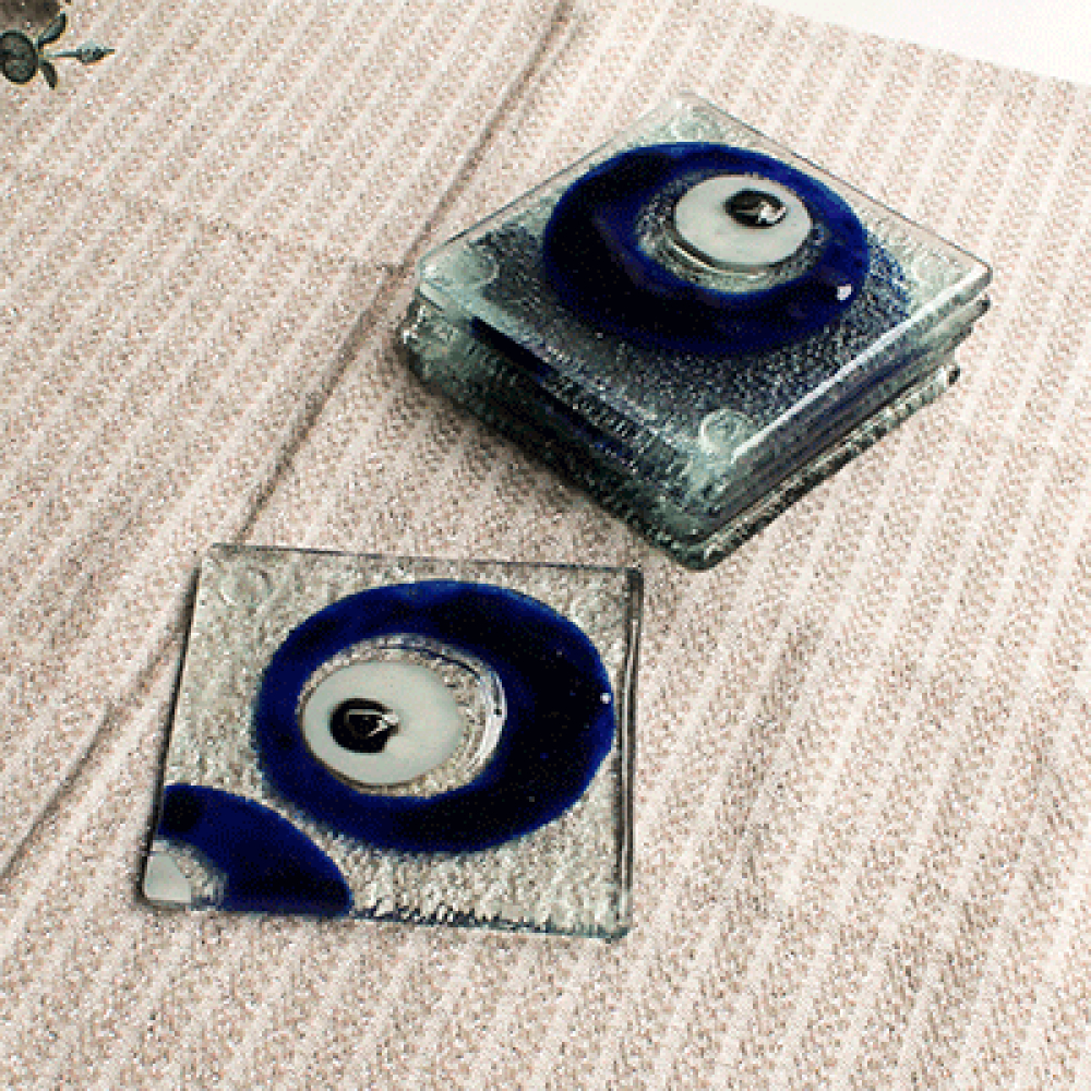 ojos turcos azules for 6 coasters
