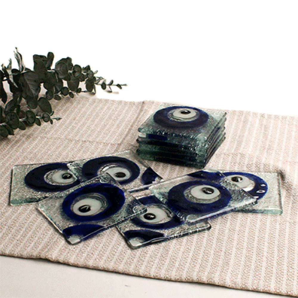 ojos turcos azules for 6 coasters