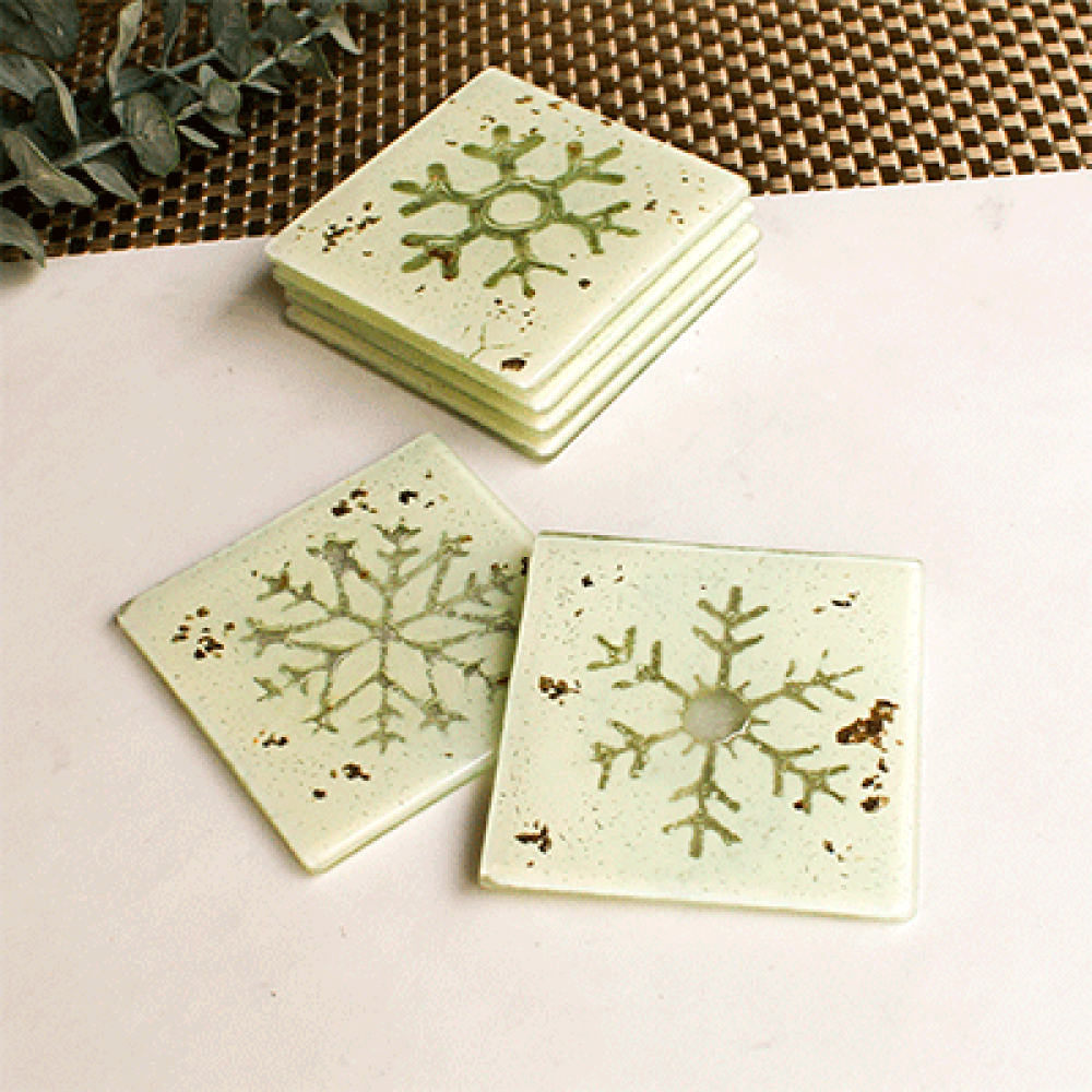 Estrella navidad for 6 coasters