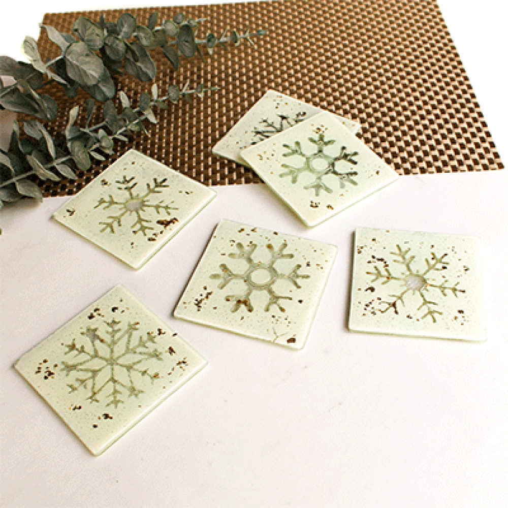 Estrella navidad for 6 coasters