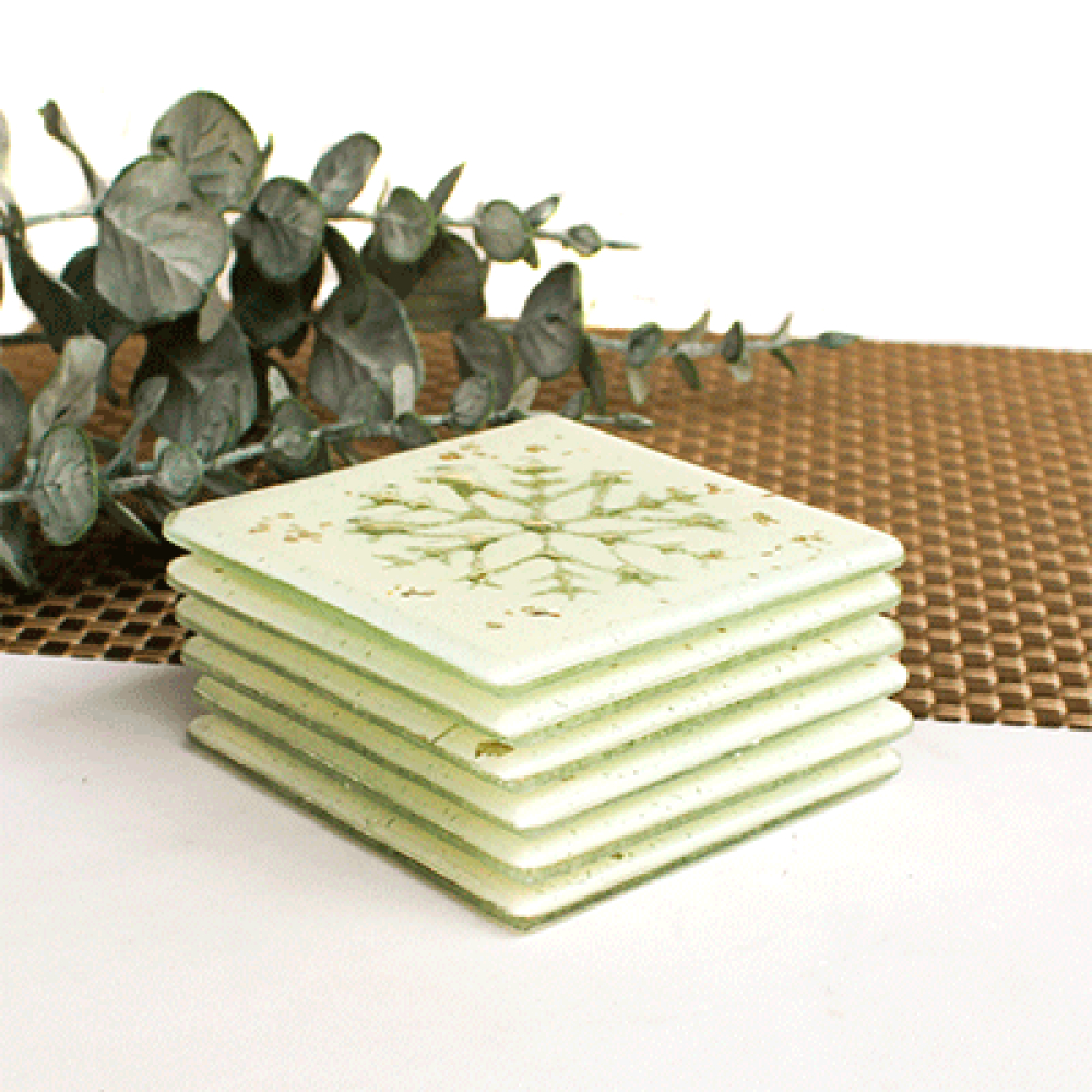 Estrella navidad for 6 coasters