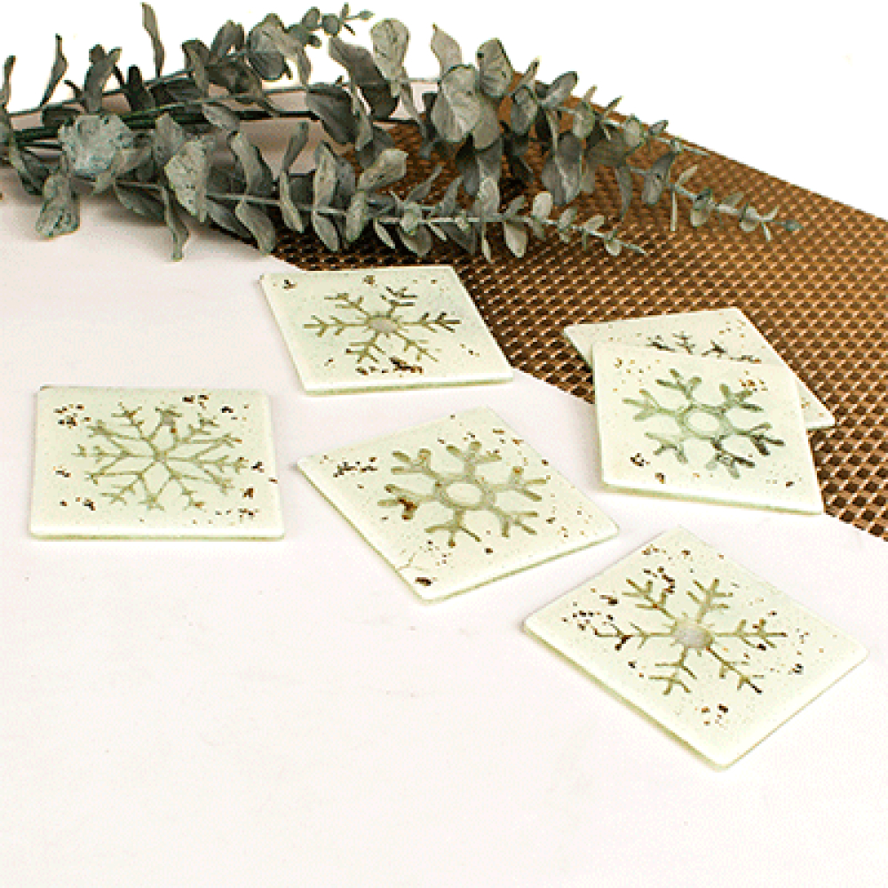 Estrella navidad for 6 coasters