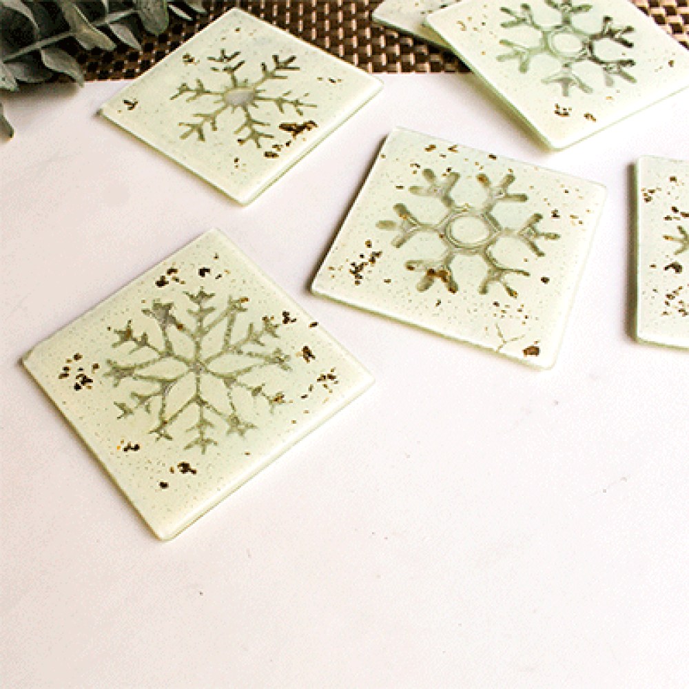 Estrella navidad for 6 coasters