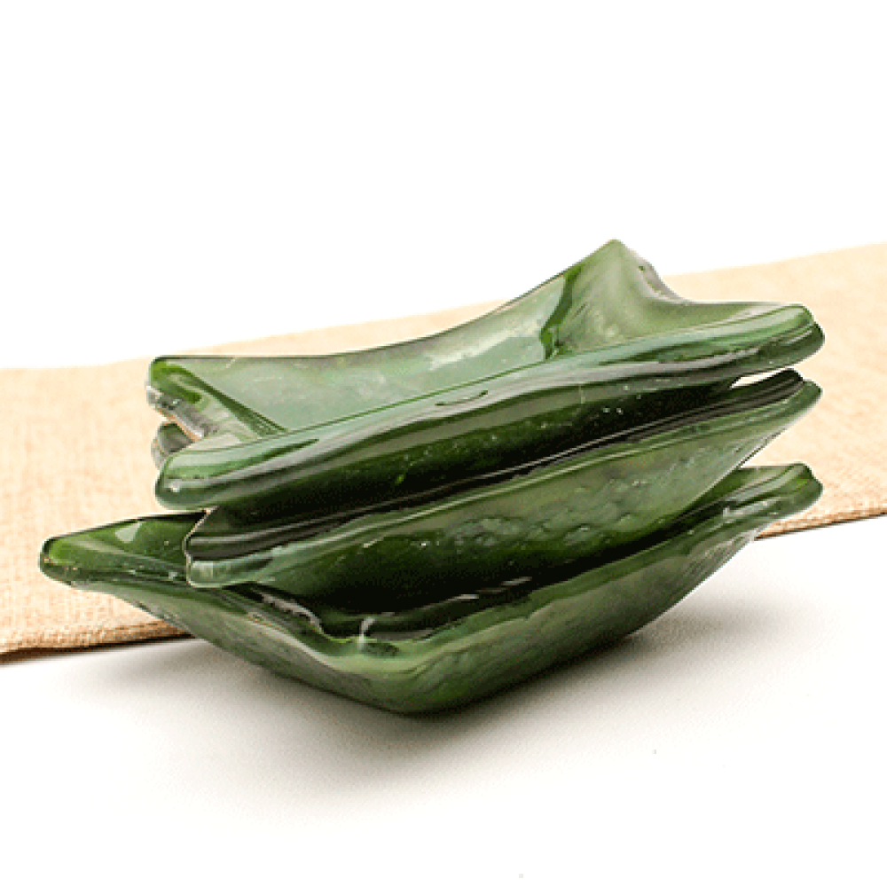 Set of 3 green dipping bowl