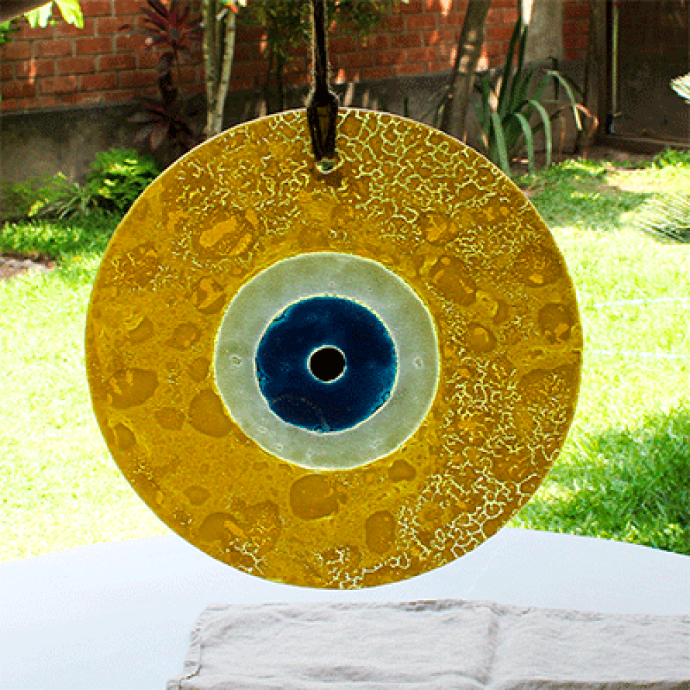 yellow turkish eye to hang