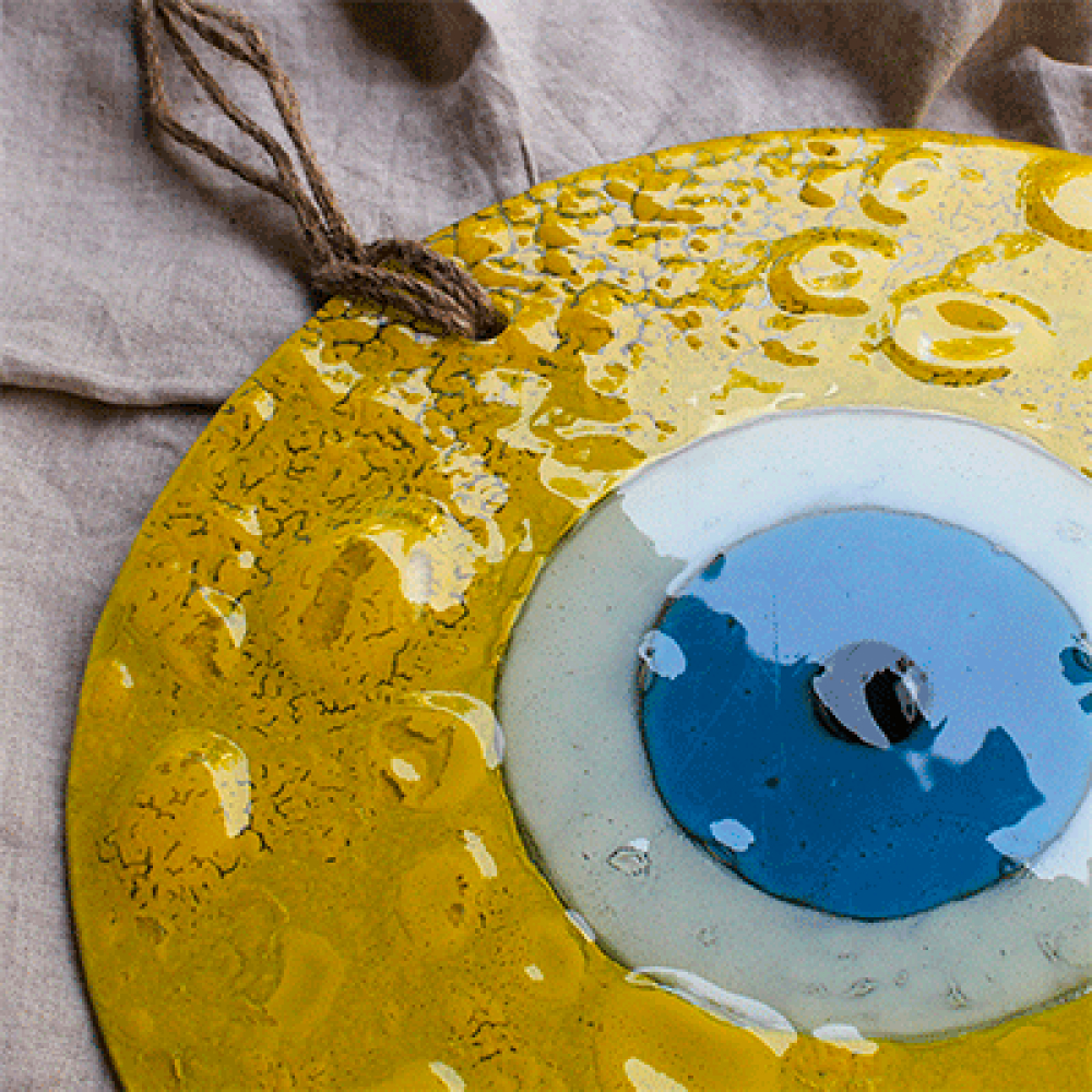 yellow turkish eye to hang
