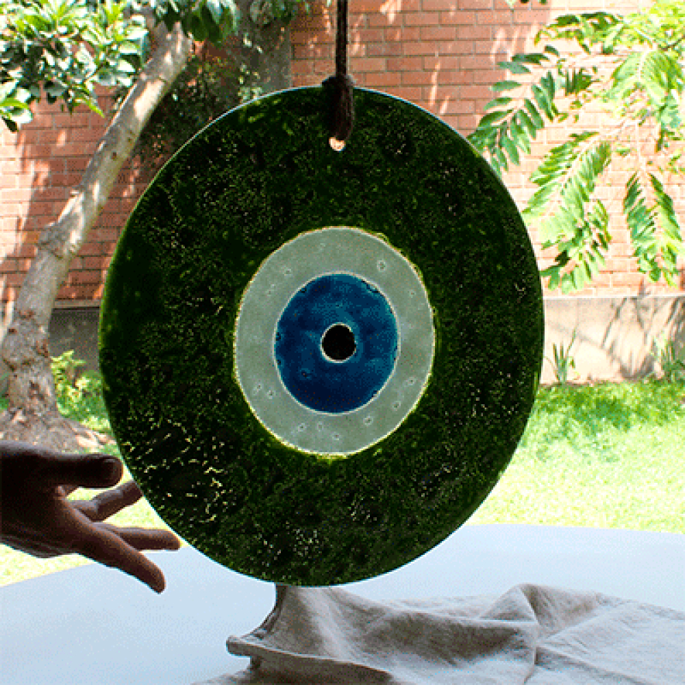 Green turkish eye to hang