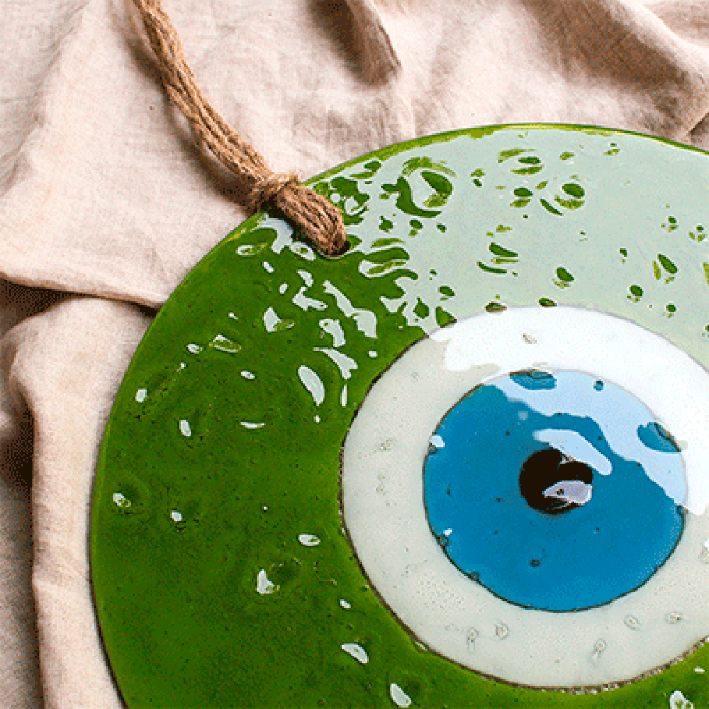 Green turkish eye to hang