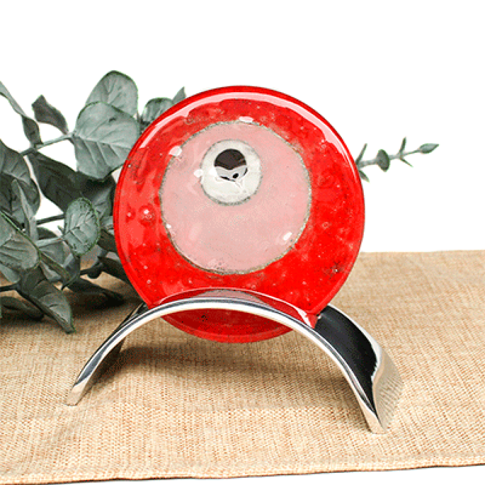 Red turkish eye with base