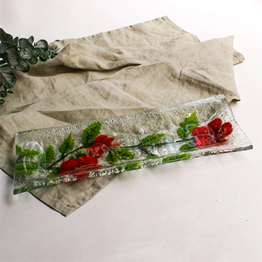 serving platter bambu cucardas