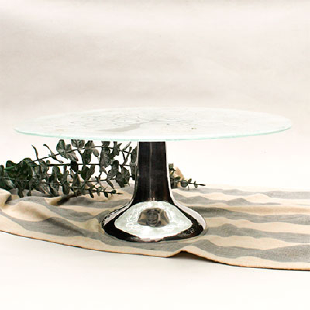 &aacute;rbol de la vida white cake holder