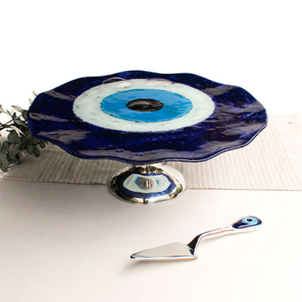 ojo turco azul cake holder