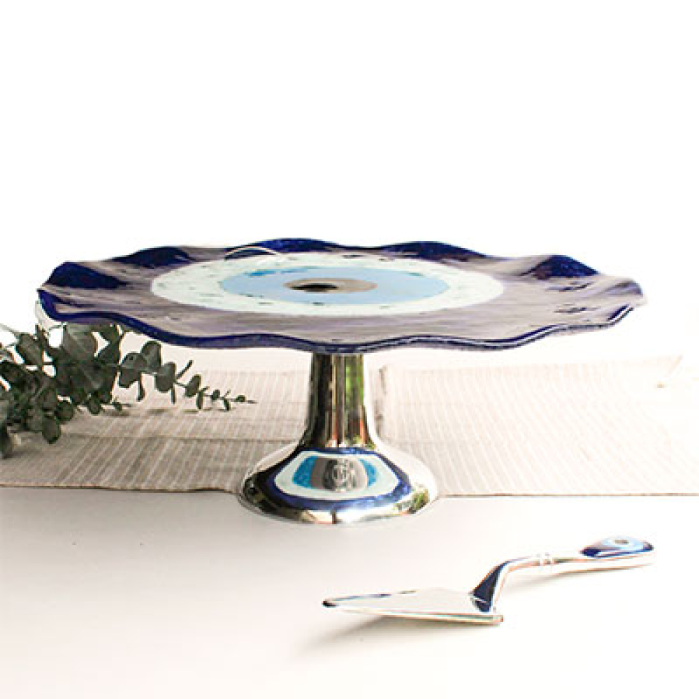 ojo turco azul cake holder