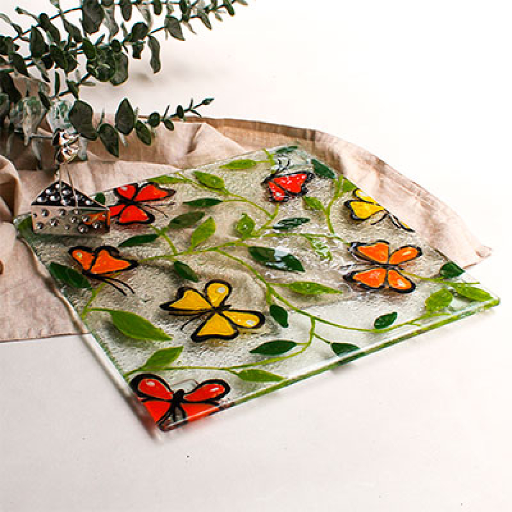 mariposa multicolor serving board