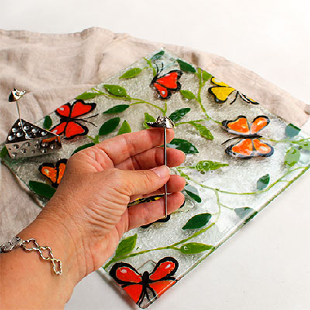 mariposa multicolor serving board