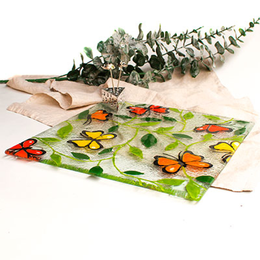 mariposa multicolor serving board