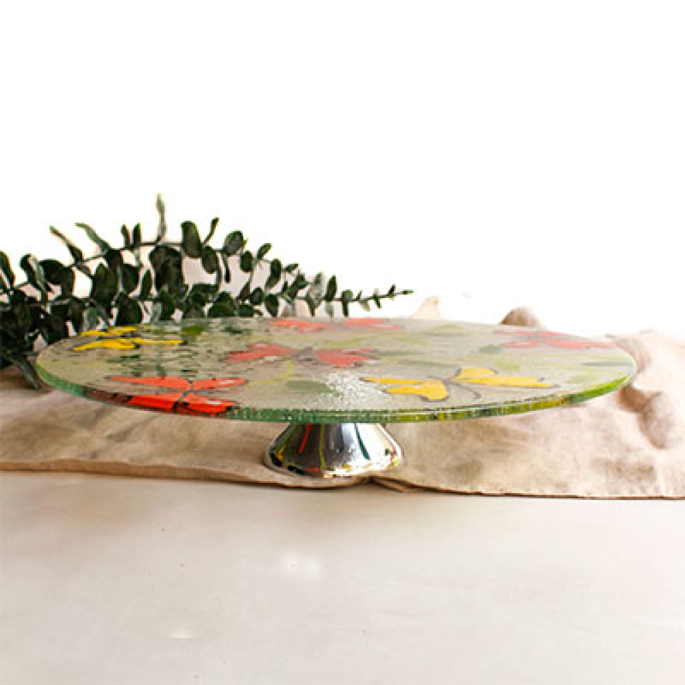 mariposa multicolor cake holder