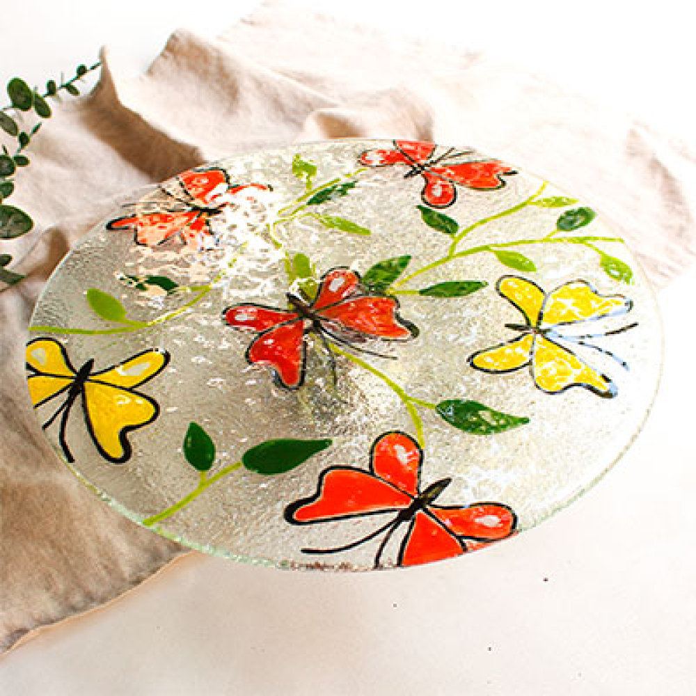 mariposa multicolor cake holder