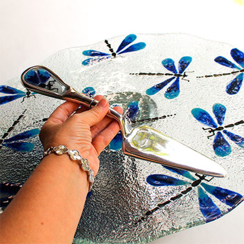 lib&eacute;lulas azules cake holder