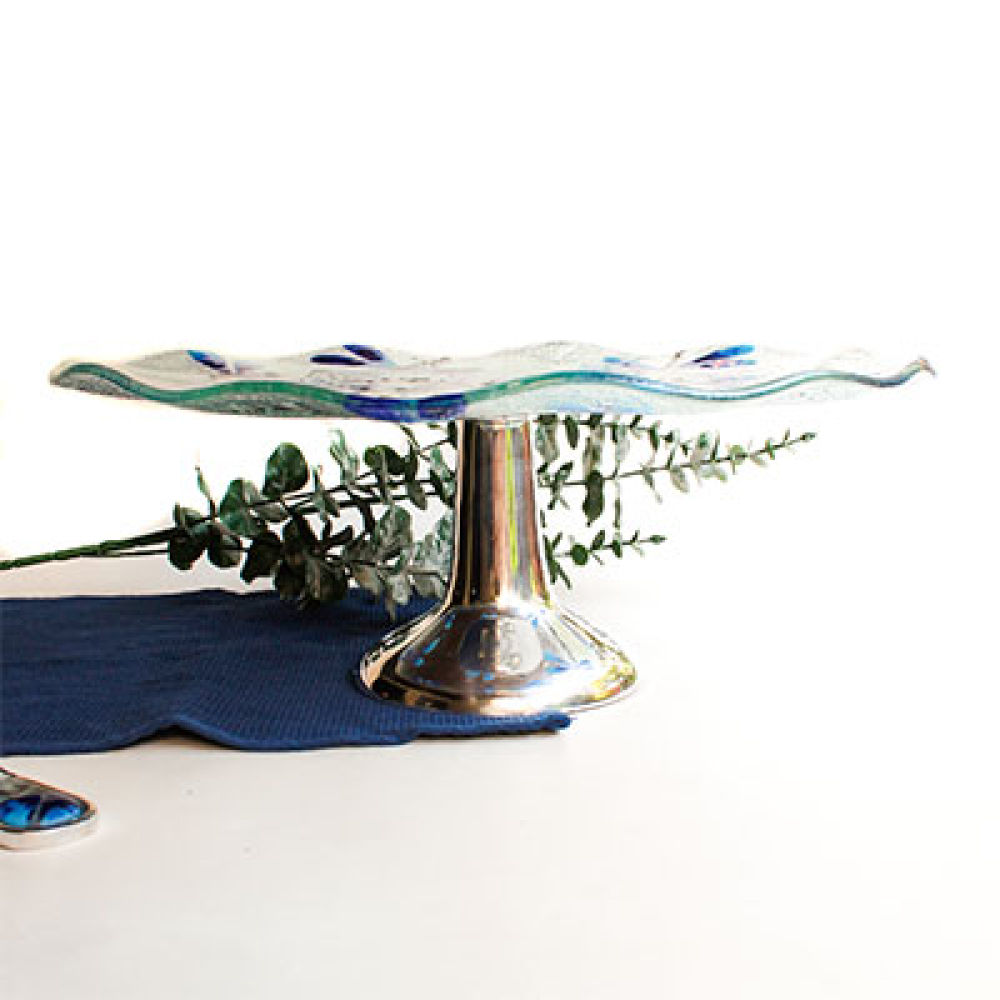 lib&eacute;lulas azules cake holder