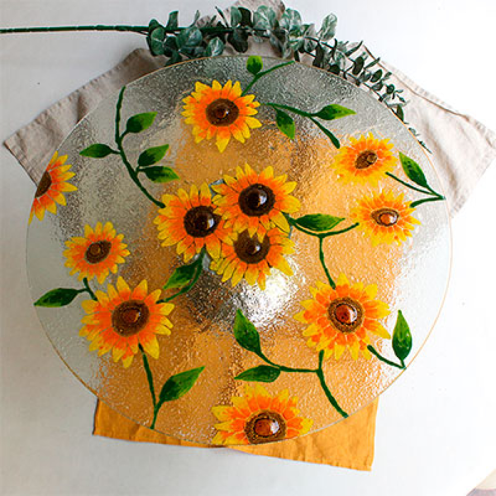 girasol cake holder