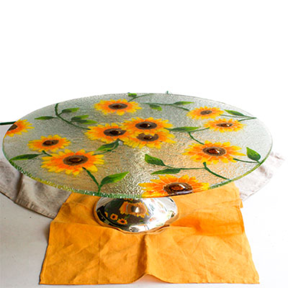 girasol cake holder