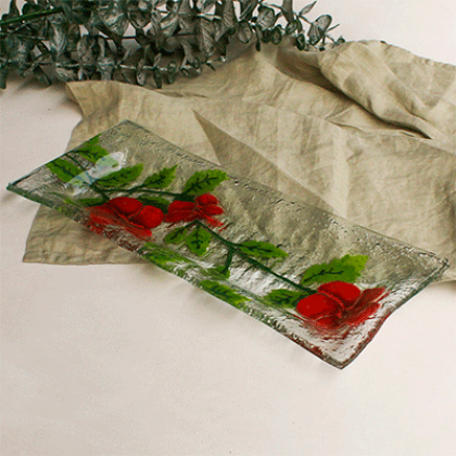 serving platter bambu cucardas